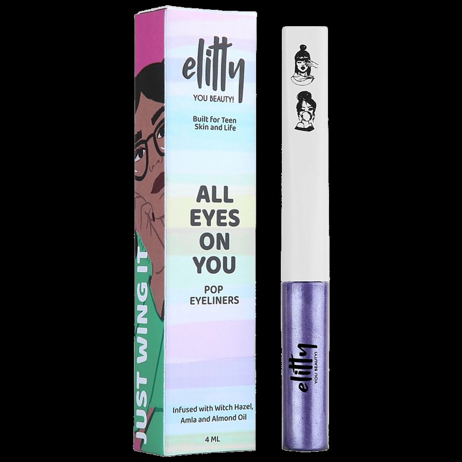 Elitty All Eyes On You Pop Liquid Metallic Eyeliner With Witch Hazel