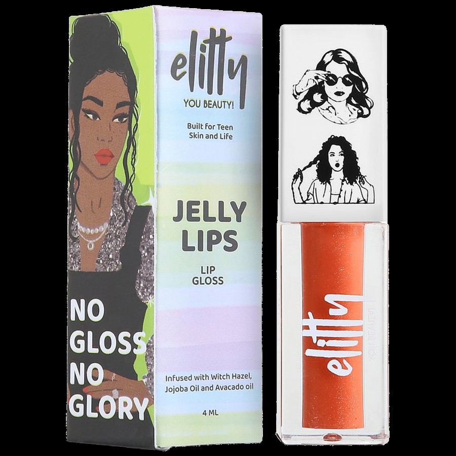 Elitty Jelly Lips Lip Gloss With Witch Hazel