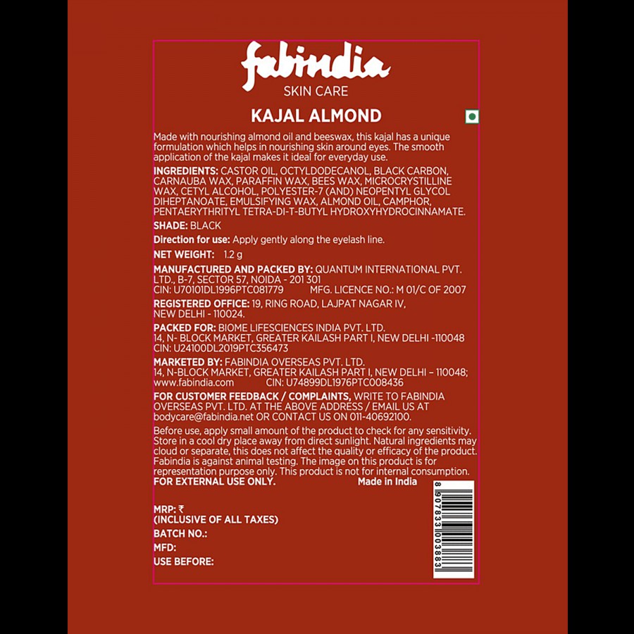 Fabessentials Almond Kajal