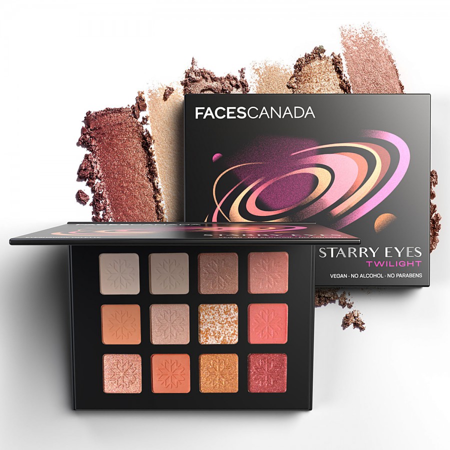 Faces Canada 12-In-1 Starry Eyes Eye Shadow Palette