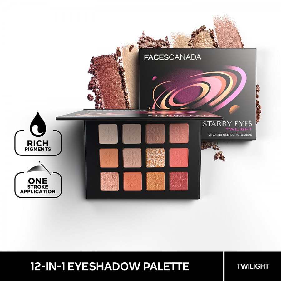 Faces Canada 12-In-1 Starry Eyes Eye Shadow Palette