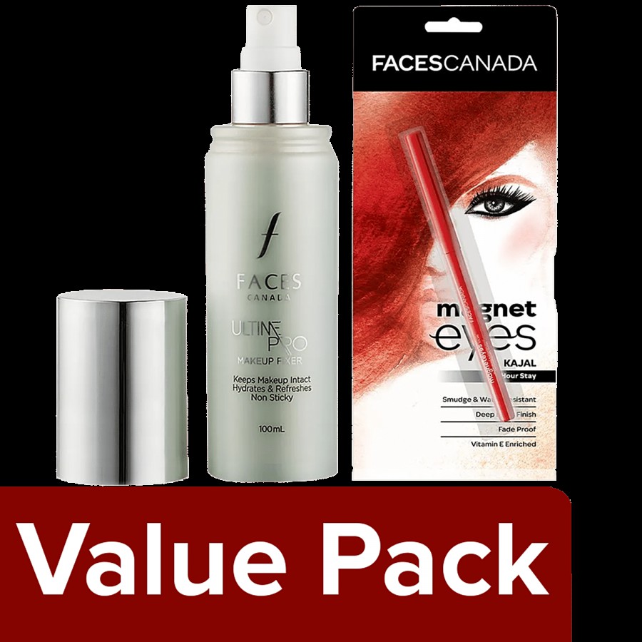 Faces Canada Magneteyes Kajal + Ultime Pro Makeup Fixer