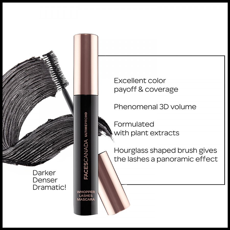 Faces Canada Ultime Pro HD Whopper Lashes Mascara - Waterproof & Smudge Proof