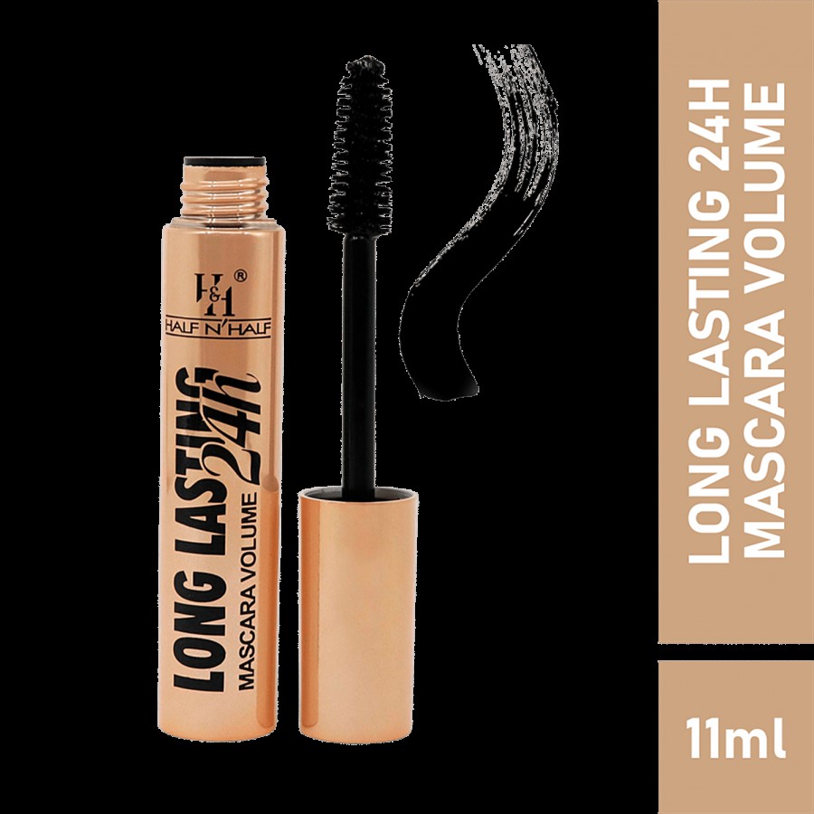 Half N Half Long-Lasting 24H Mascara Volume - Waterproof