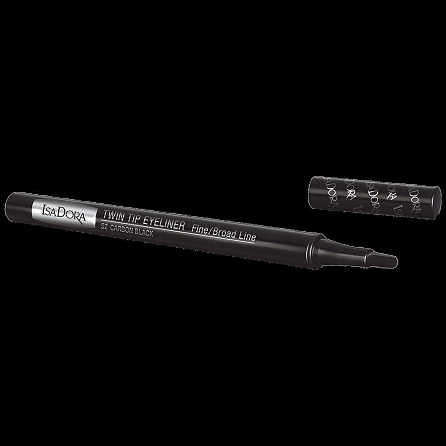 ISADORA Twin Tip Eyeliner - 01 Carbon Black