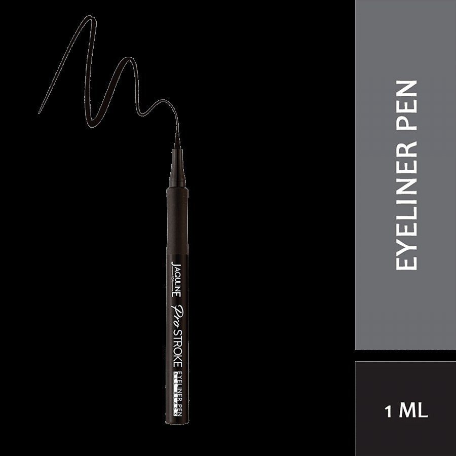 Jaquline USA Pro Stroke Eyeliner Pen - All Black