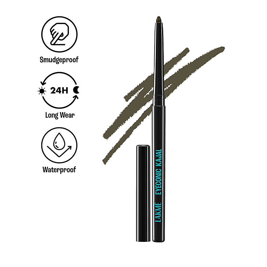 Lakme Eyeconic Kajal - Water-Proof & Smudge-Proof