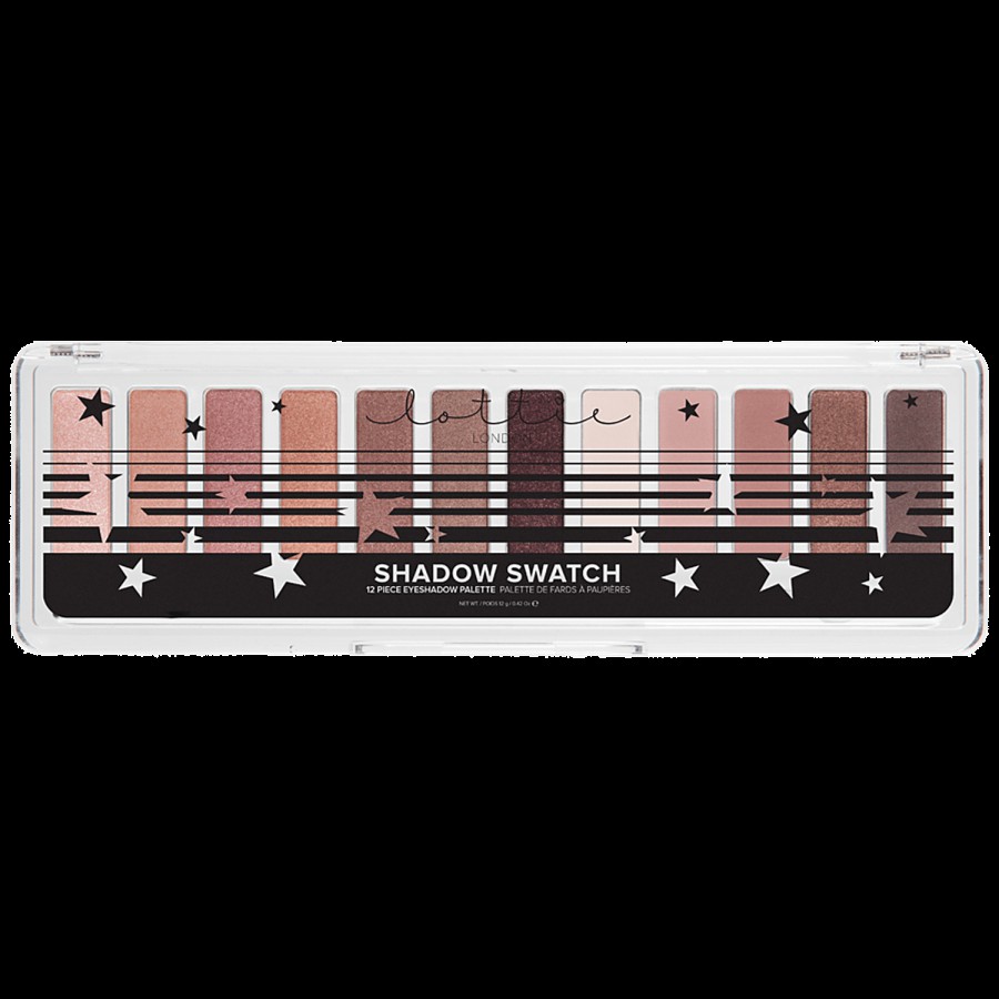 Lottie London Shadow Swatch 12 Piece Eyeshadow Palette