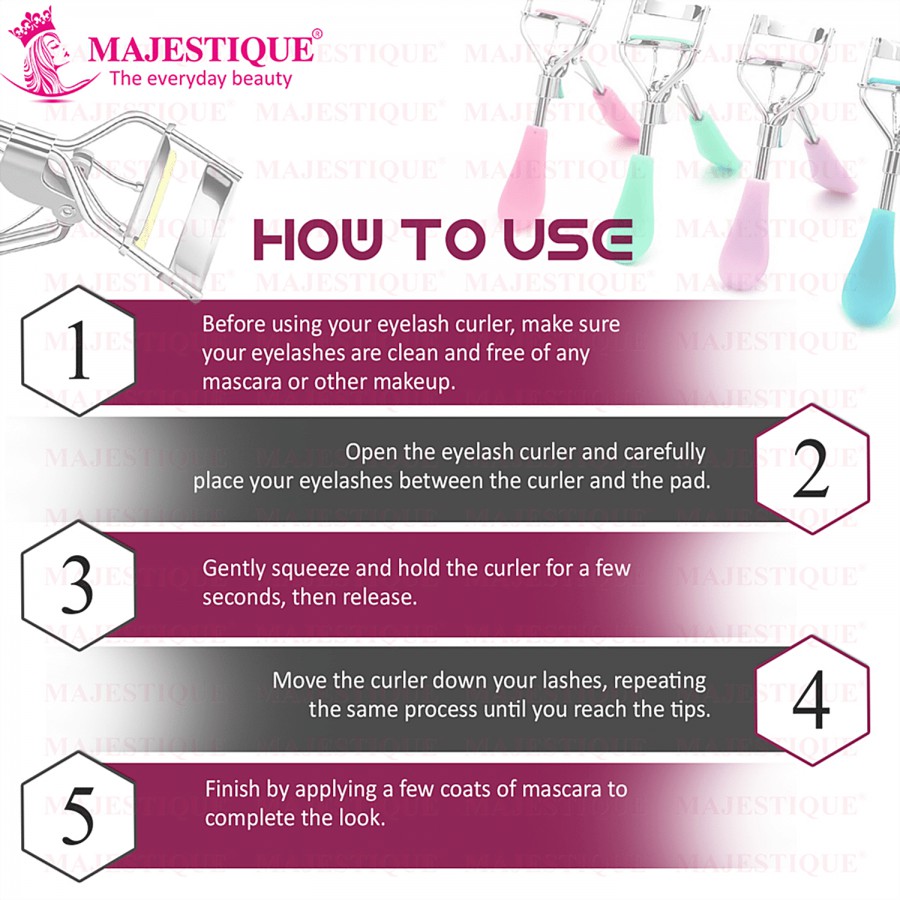 Majestique Premium Elegant Eyelash Curler - Non-Slip