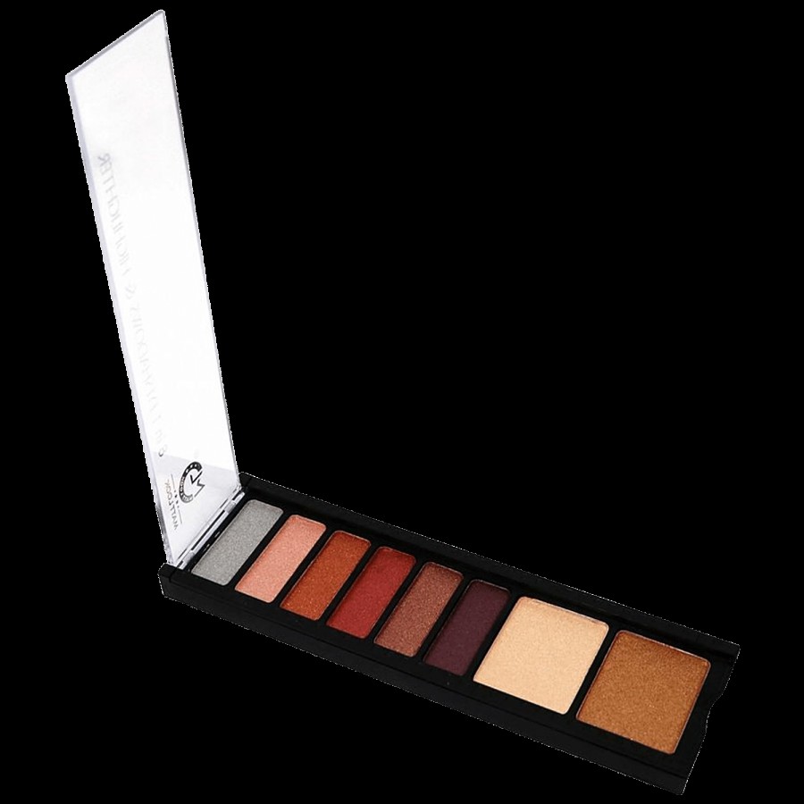 Mattlook 8 In 1 Eyeshadow & Highlighter Palette - High Pigmentation