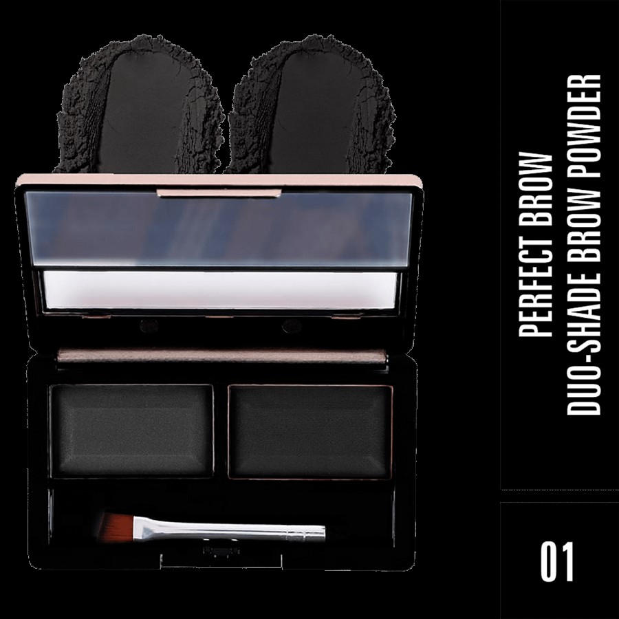 Mattlook Perfect Brow Duo-Shade Brow Powder - With Smudger Brush