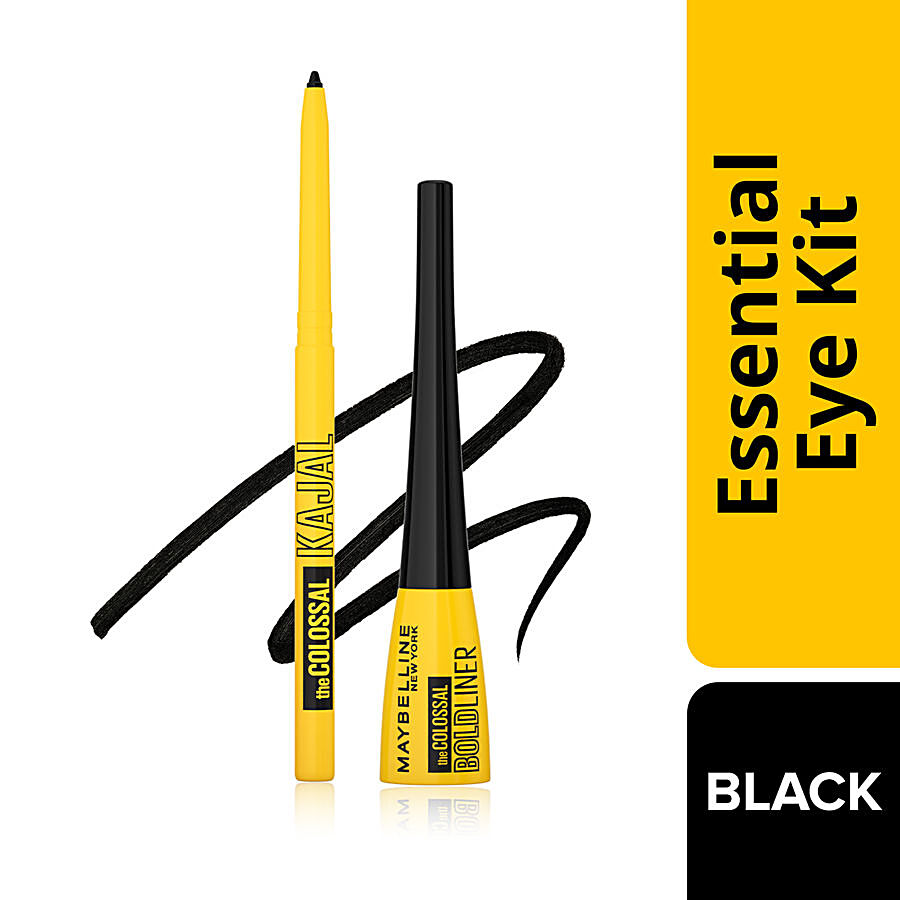 Maybelline New York The Colossal Kajal & Bold Eye Liner - Eye Essential Kit