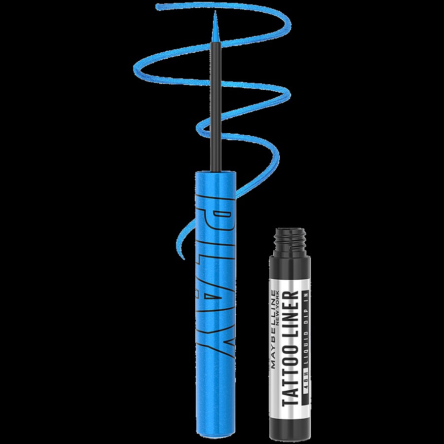 Maybelline New York Tattoo Play Blue Liquid Eyeliner