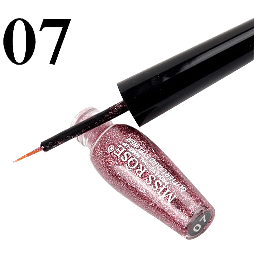 Miss Rose Professional Glitter Liquid Eye Liner