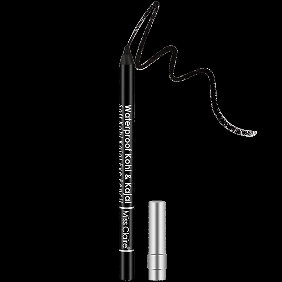 Miss Claire Waterproof Kohl & Kajal - Soft Kohl Kajal Eye Pencil