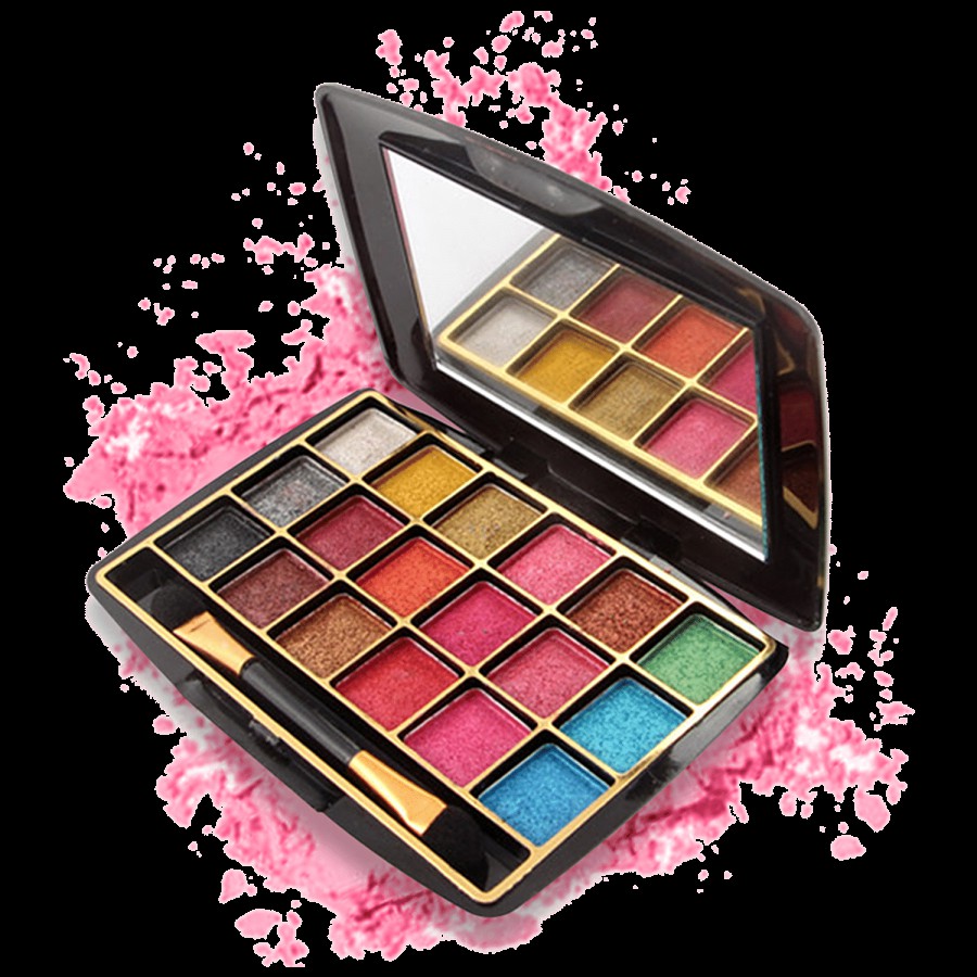 Miss Rose 18 Colour Metallic Eye Shadow Palette