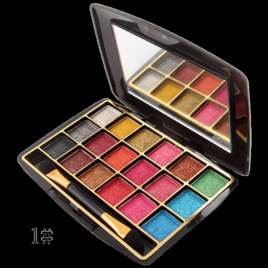 Miss Rose 18 Colour Metallic Eye Shadow Palette