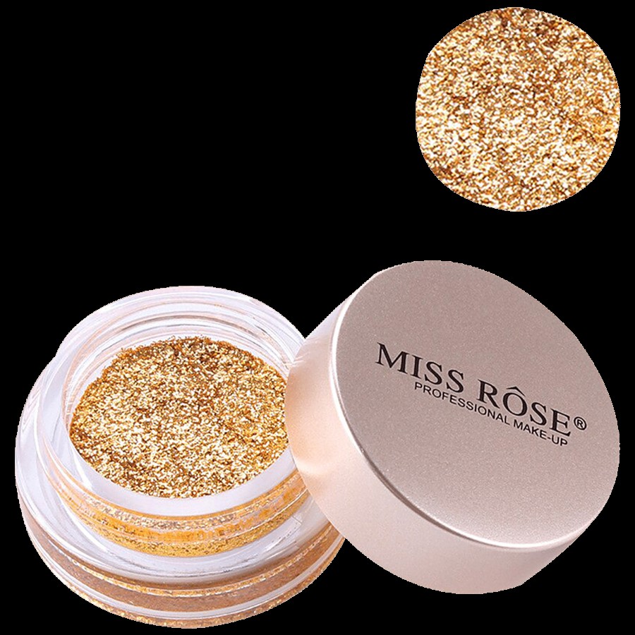 Miss Rose Glitter Eye Pigment - Long Lasting & Transfer Proof