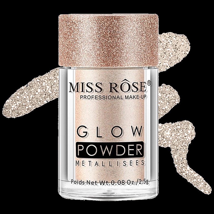 Miss Rose Glow Powder Metallisees - Used As Eyeshadow