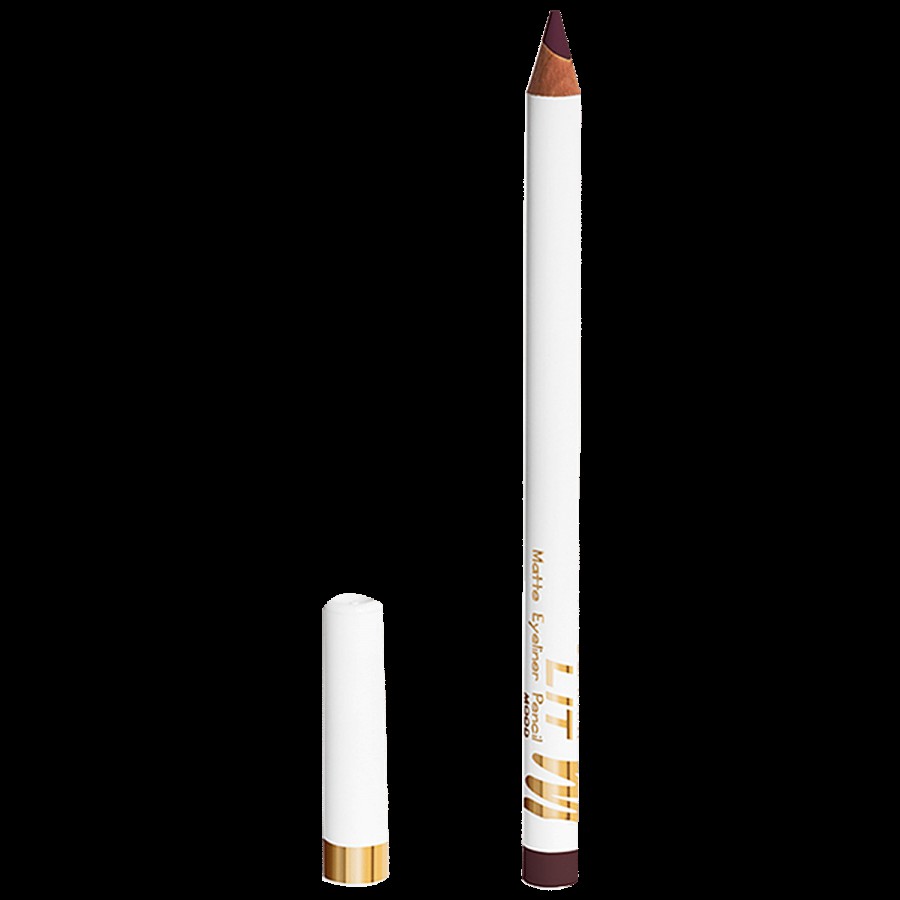 MyGlamm Lit Matte Eyeliner Pencil - Savage