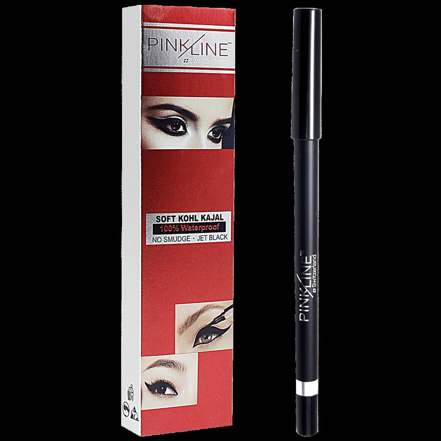 Pink Line Soft Kohl Kajal - Jet Black