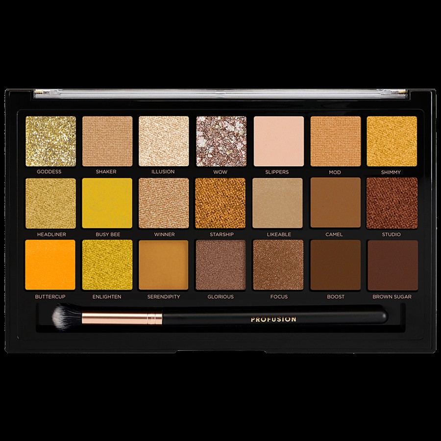 Profusion Cosmetics Eyeshadow Palette - Gold Rush