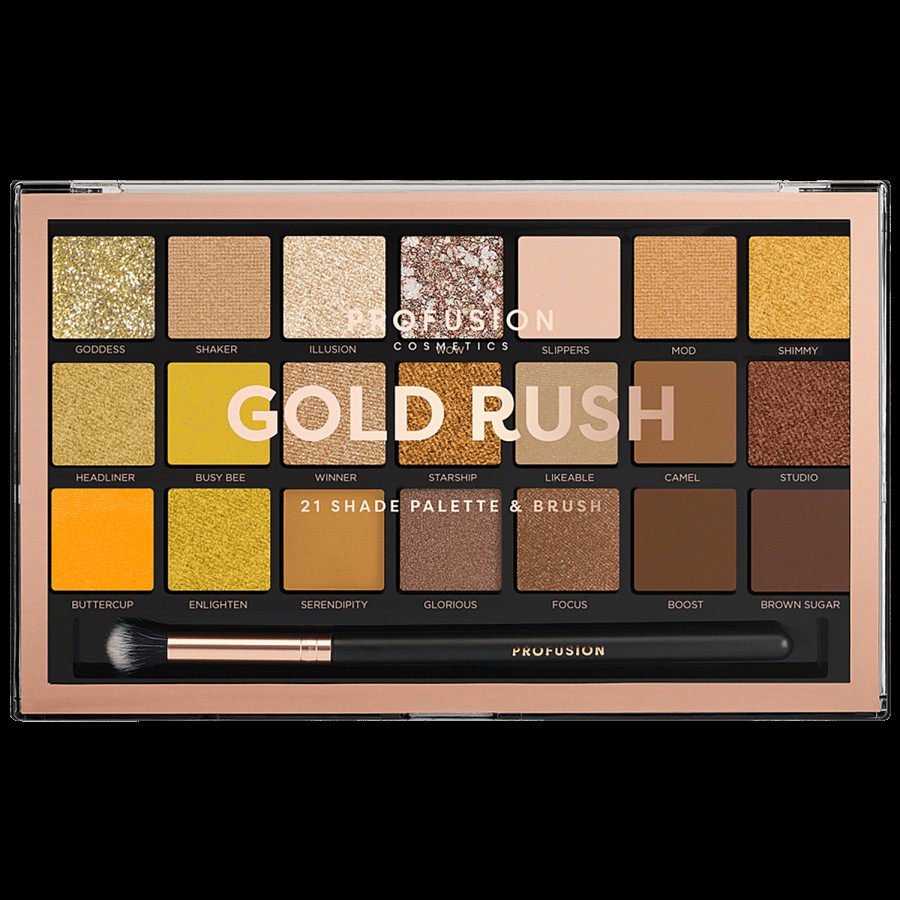 Profusion Cosmetics Eyeshadow Palette - Gold Rush