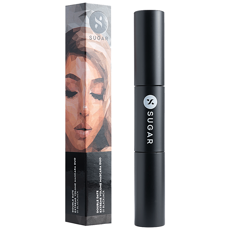 SUGAR Cosmetics Double Date Extreme Volume Mascara Duo - Smudge & Transfer Proof