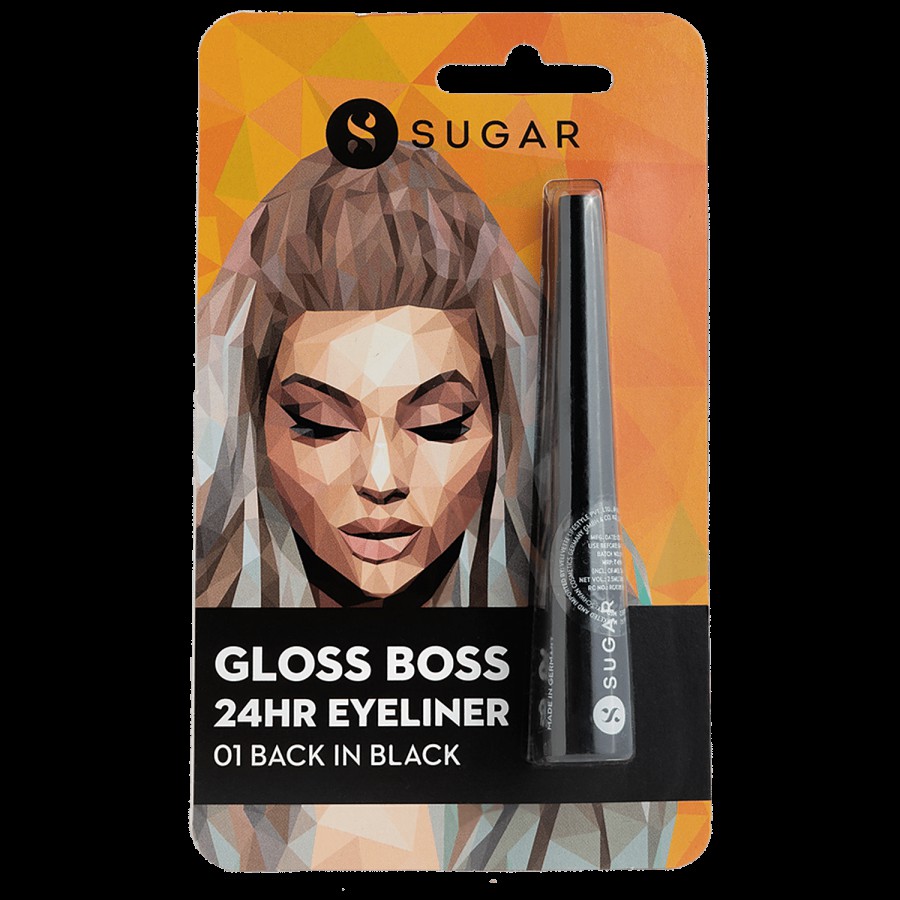 Sugar Cosmetics Gloss Boss 24HR Eyeliner - Smudge Proof