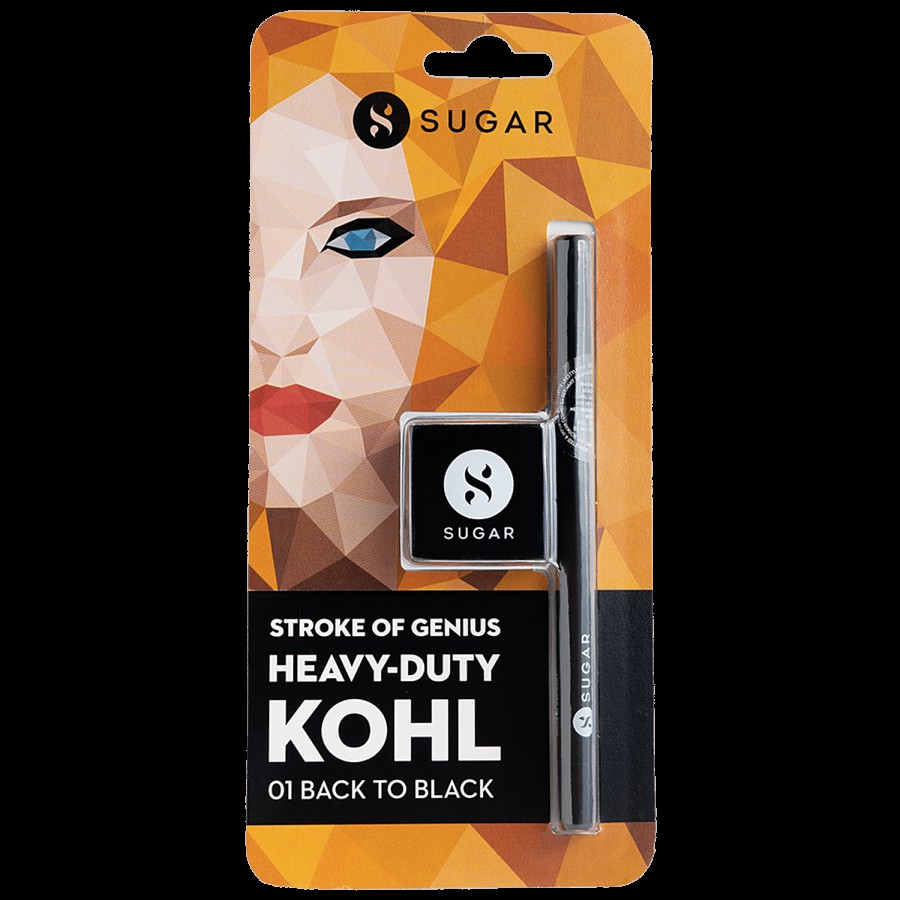 Sugar Cosmetics Stroke Of Genius Heavy-duty Kohl - Smear-proof & Water-resistant