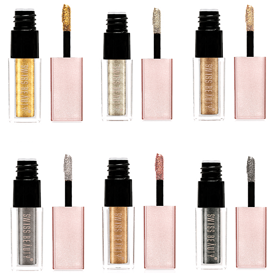 Swiss Beauty Metallic Liquid Eyeshadow - Long Lasting