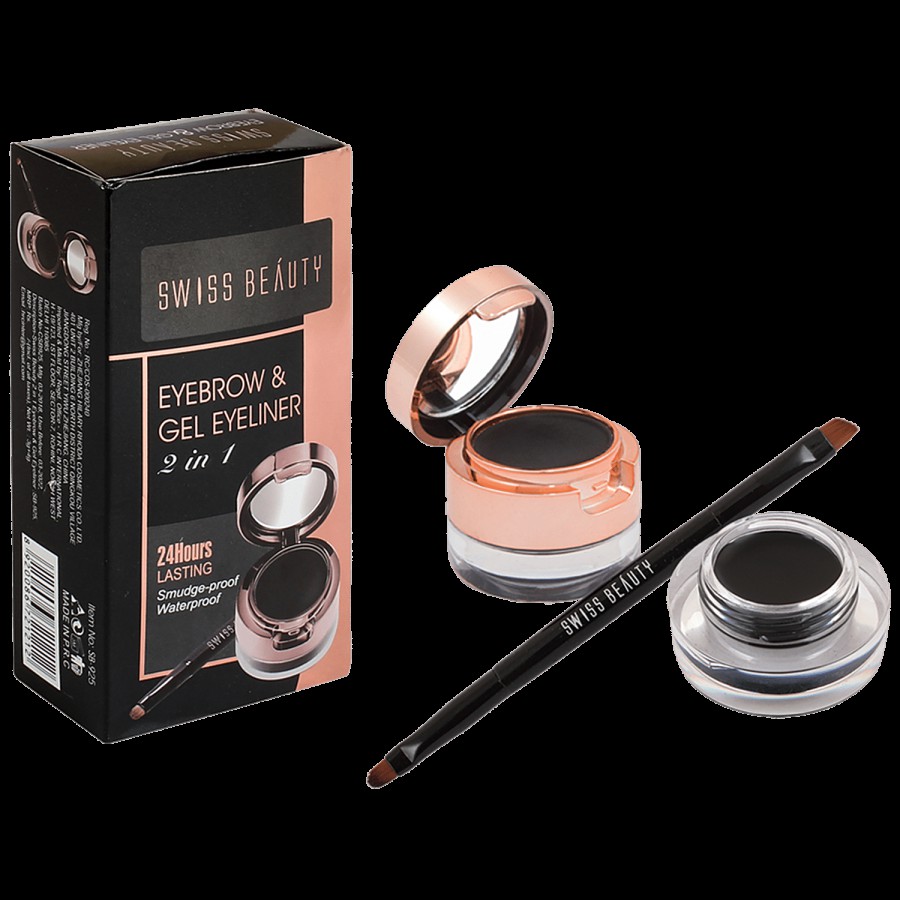 Swiss Beauty Eyebrow & Gel Eyeliner 2 In 1