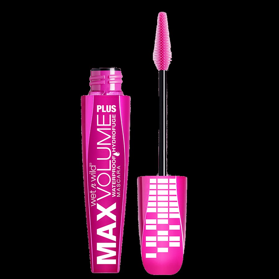 Wet N Wild Max Volume Plus Waterproof Mascara - Ampd Black