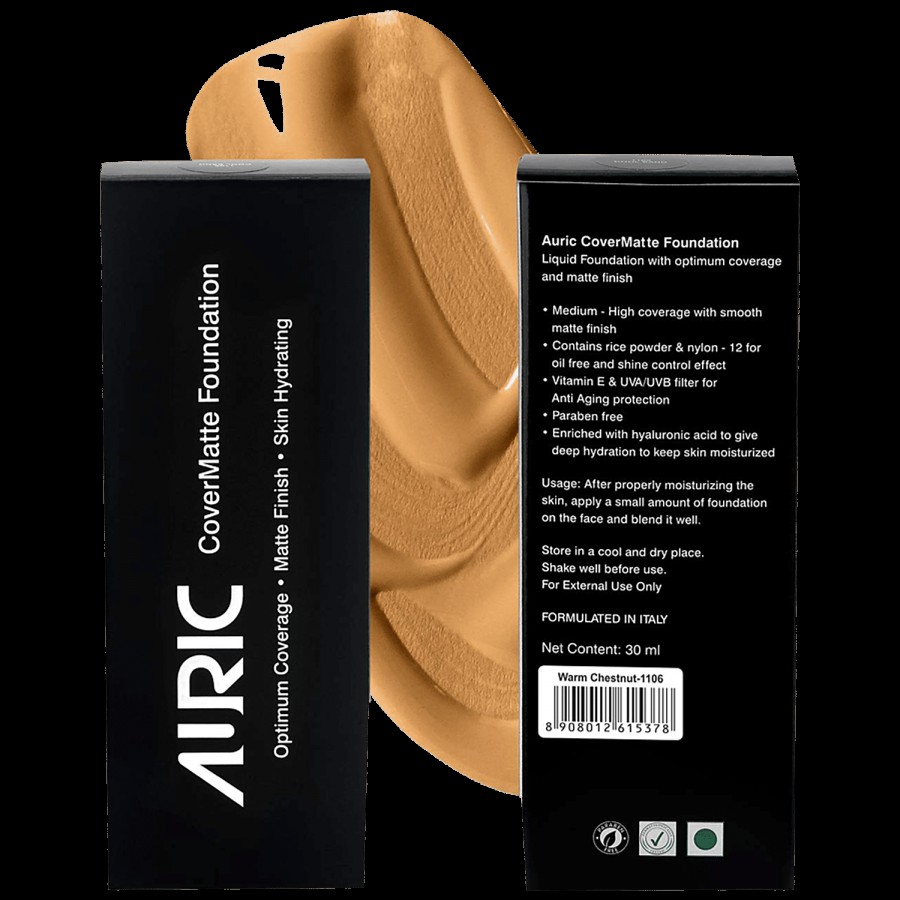 Auric Beauty Auric CoverMatte Foundation - Hydrating