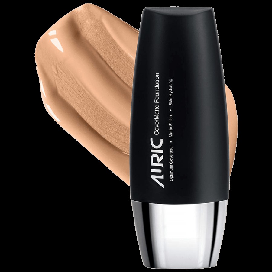 Auric Beauty CoverMatte Foundation - 100% Veg & Paraben Free