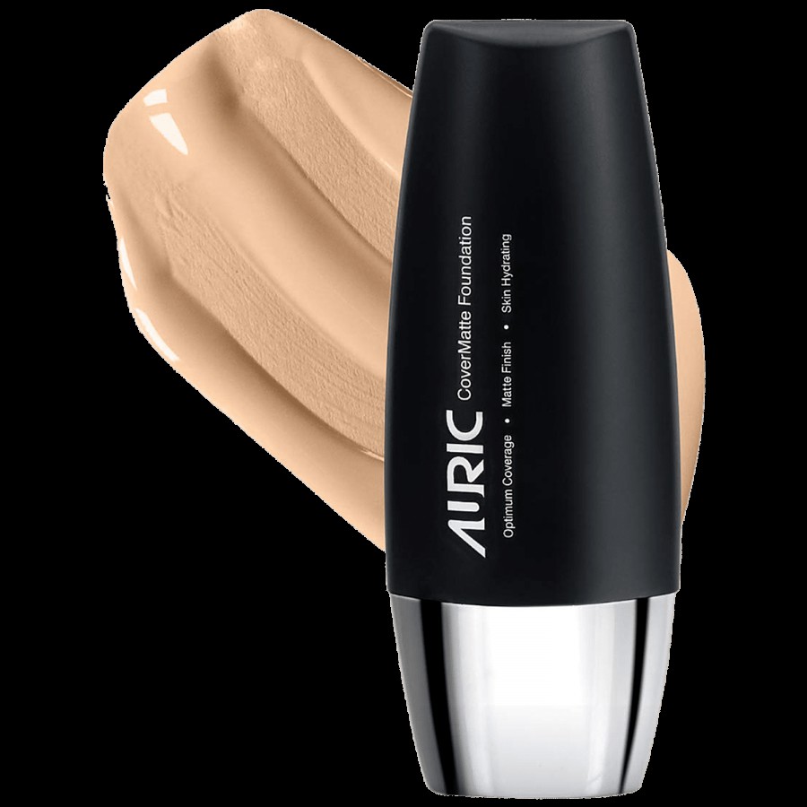 Auric Beauty Cover Matte Foundation - Provides Smooth & Flawless Base