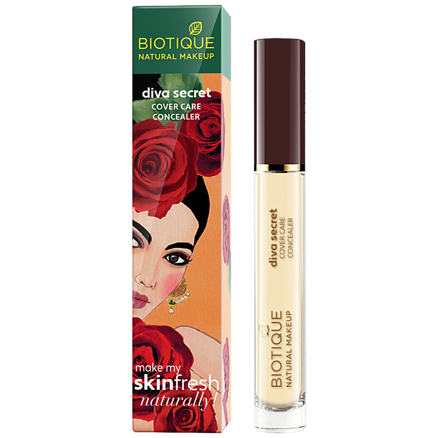 Biotique Natural Makeup Diva Secret Cover Care Concealer - Golden Honey