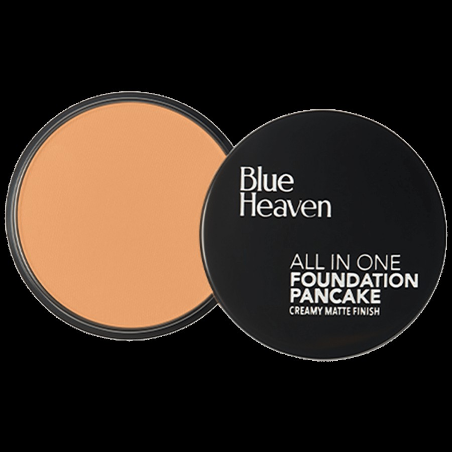 Blue Heaven All In One Foundation Pan Cake - Creamy Matte Finish