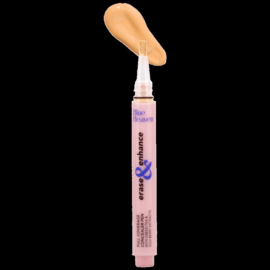 Blue Heaven Erase & Enhance Full Coverage Concealer Pen - Lightweight