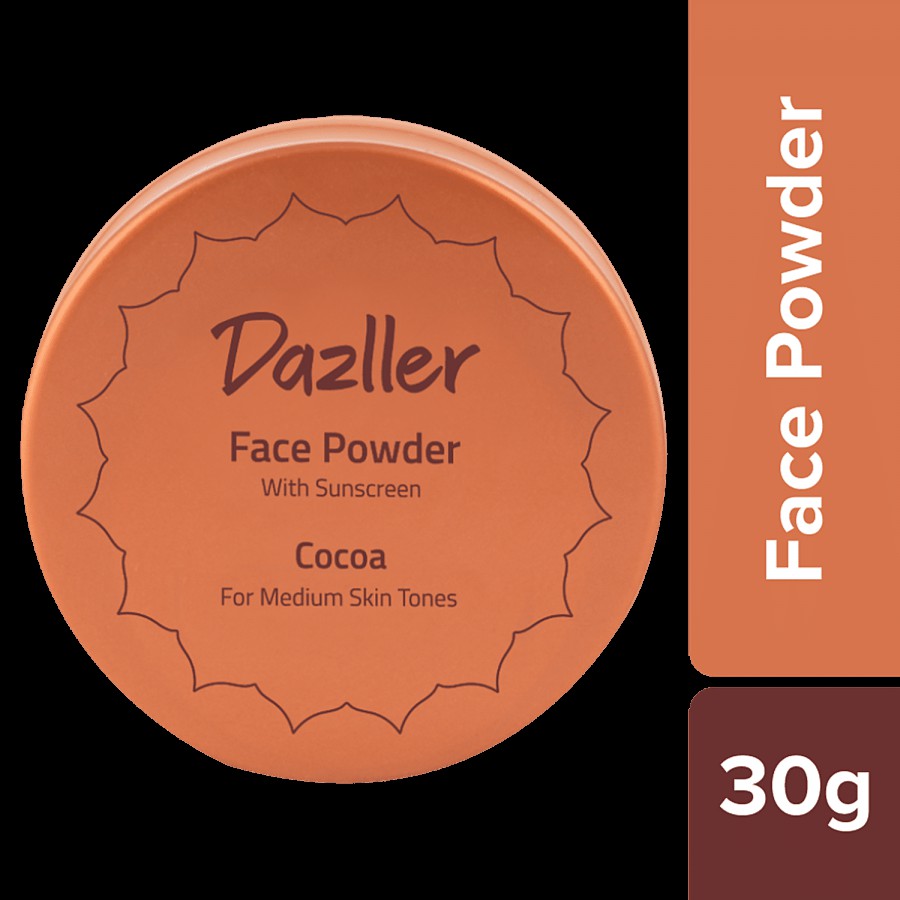 Dazller Face Powder With Sunscreen - Helps To Set Makeup