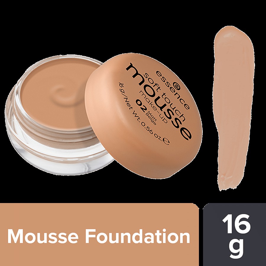 Essence Soft Touch Mousse Make-Up - Provides Natural-looking Matt Complexion