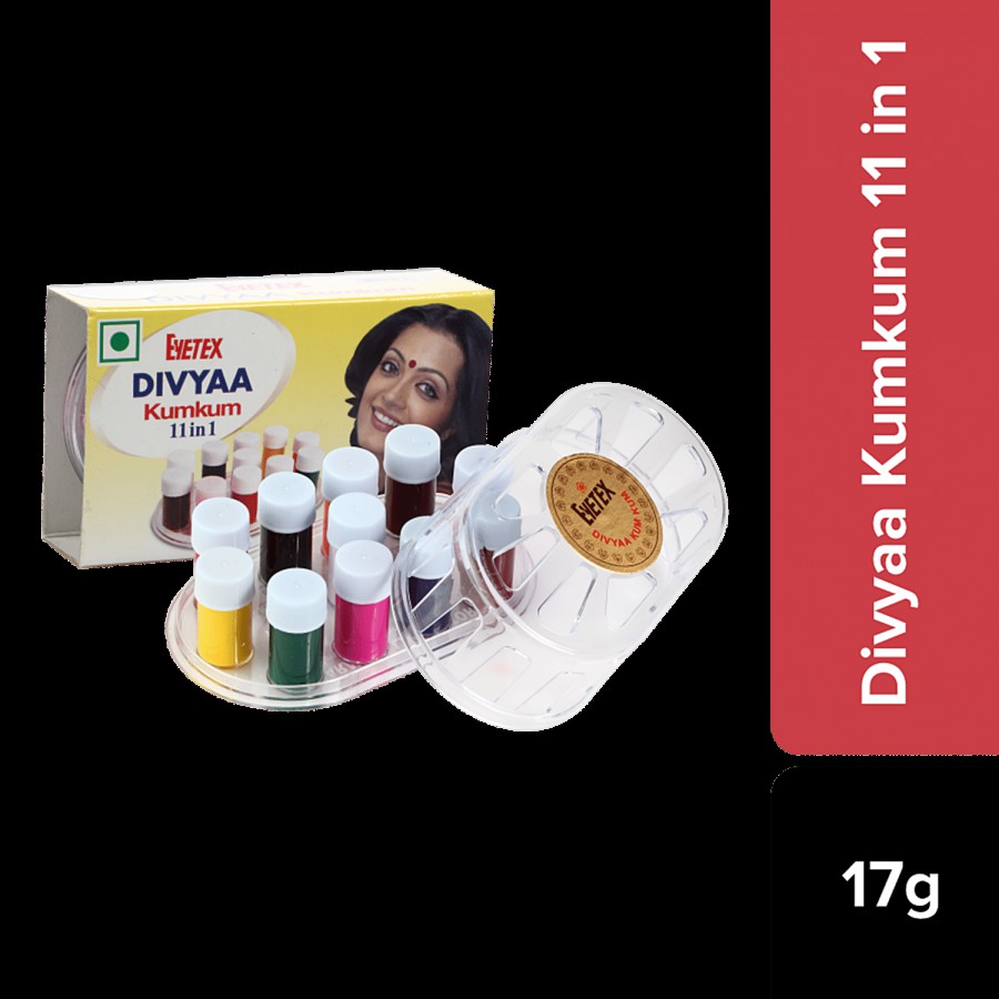 Eyetex Divyaa Kumkum -11 In 1 Bindi