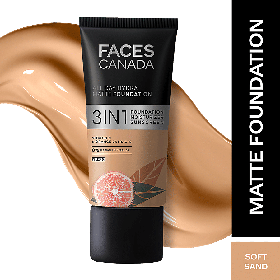 FACES CANADA All Day Hydra 3-In-1 Matte Foundation - SPF 30