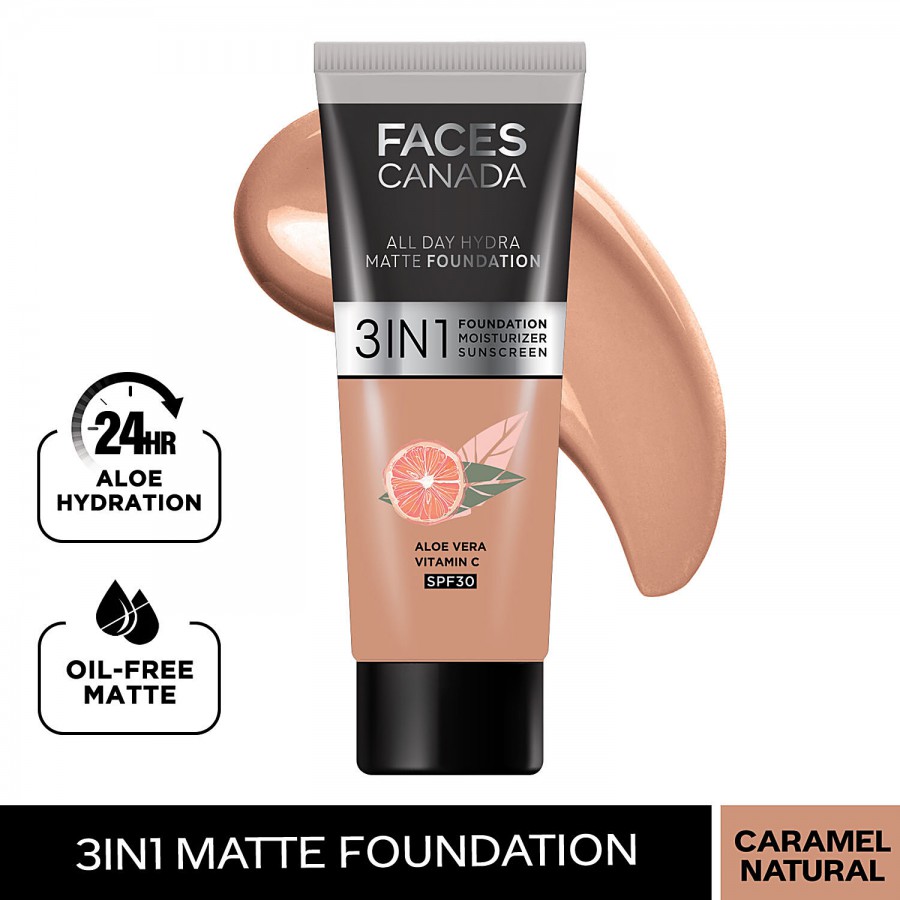 Faces Canada All Day Hydra Matte - Mini 3 In 1 Foundation + Moisturizer + SPF 30