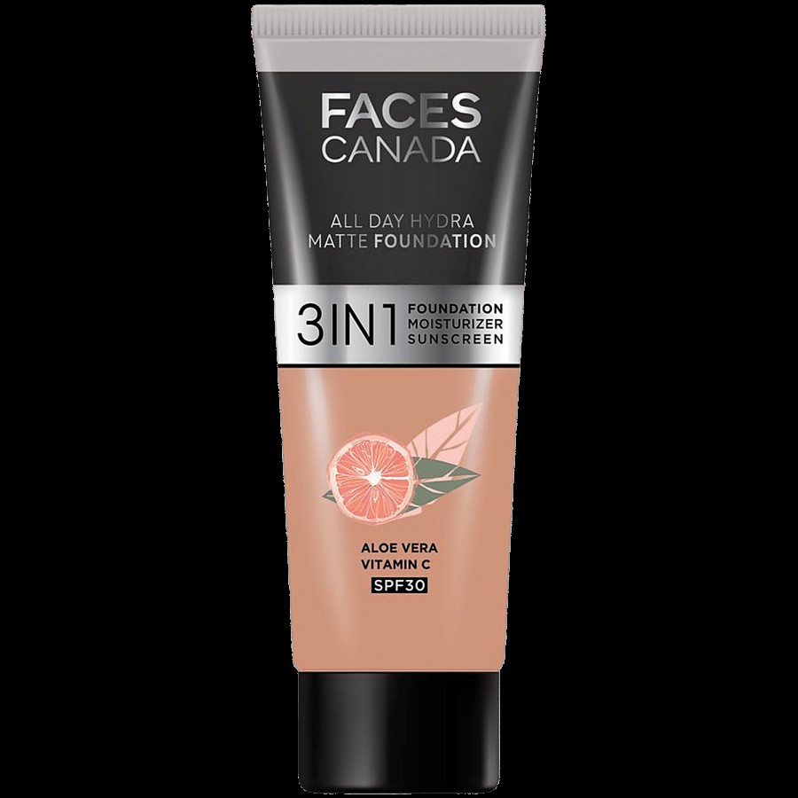 Faces Canada All Day Hydra Matte - Mini 3 In 1 Foundation + Moisturizer + SPF 30