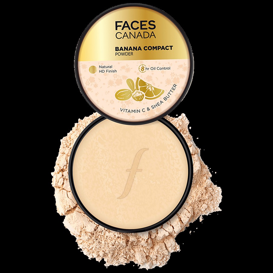 Faces Canada Banana Compact Powder - Natural HD Finish