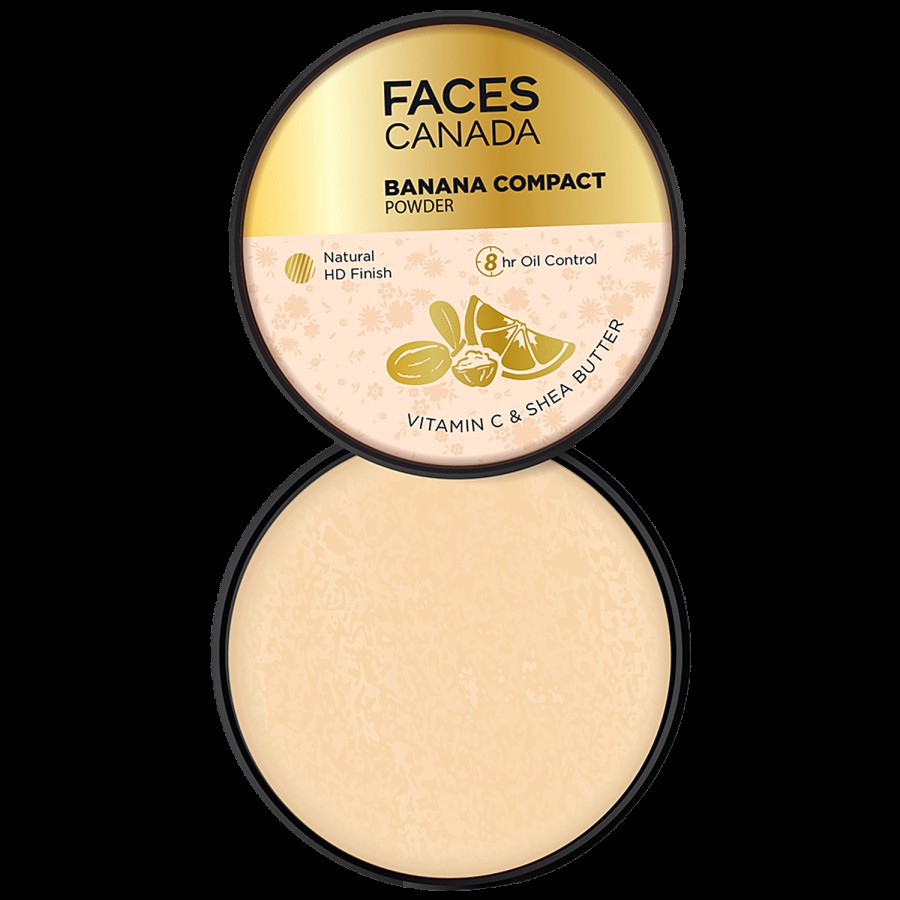 Faces Canada Banana Compact Powder - Natural HD Finish