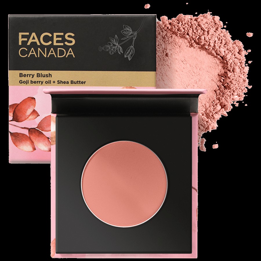 Faces Canada Berry Blush - Lightweight Long Lasting Ultra-Matte HD Finish