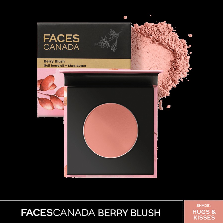 Faces Canada Berry Blush - Lightweight Long Lasting Ultra-Matte HD Finish