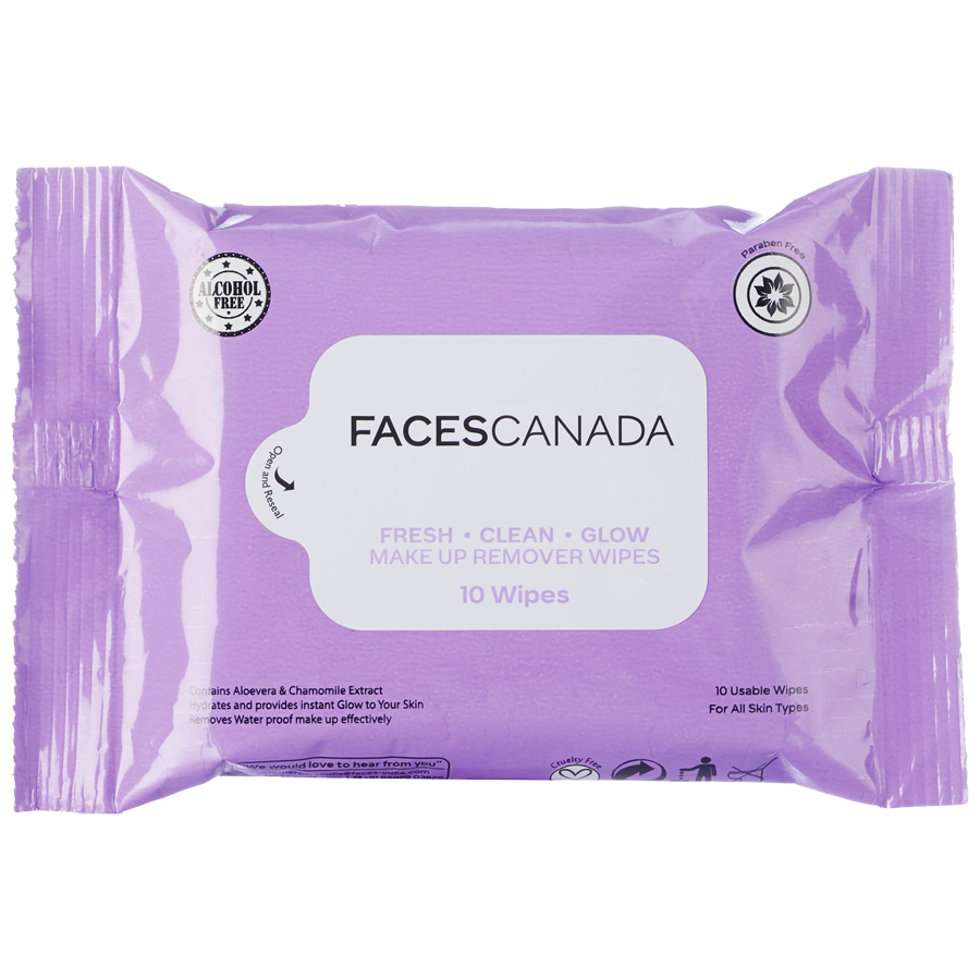 Faces Canada Fresh Clean Glow Makeup Remover Wipes